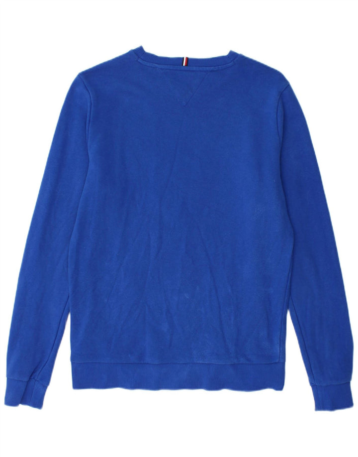 Tommy Hilfiger Boys Graphic Φούτερ Jumper 13-14 ετών Μπλε βαμβακερό