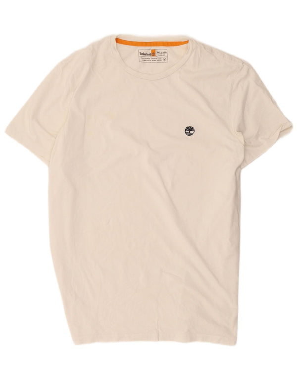 Ανδρικό T-shirt Timberland Slim Fit Top 3XL Λευκό βαμβακερό