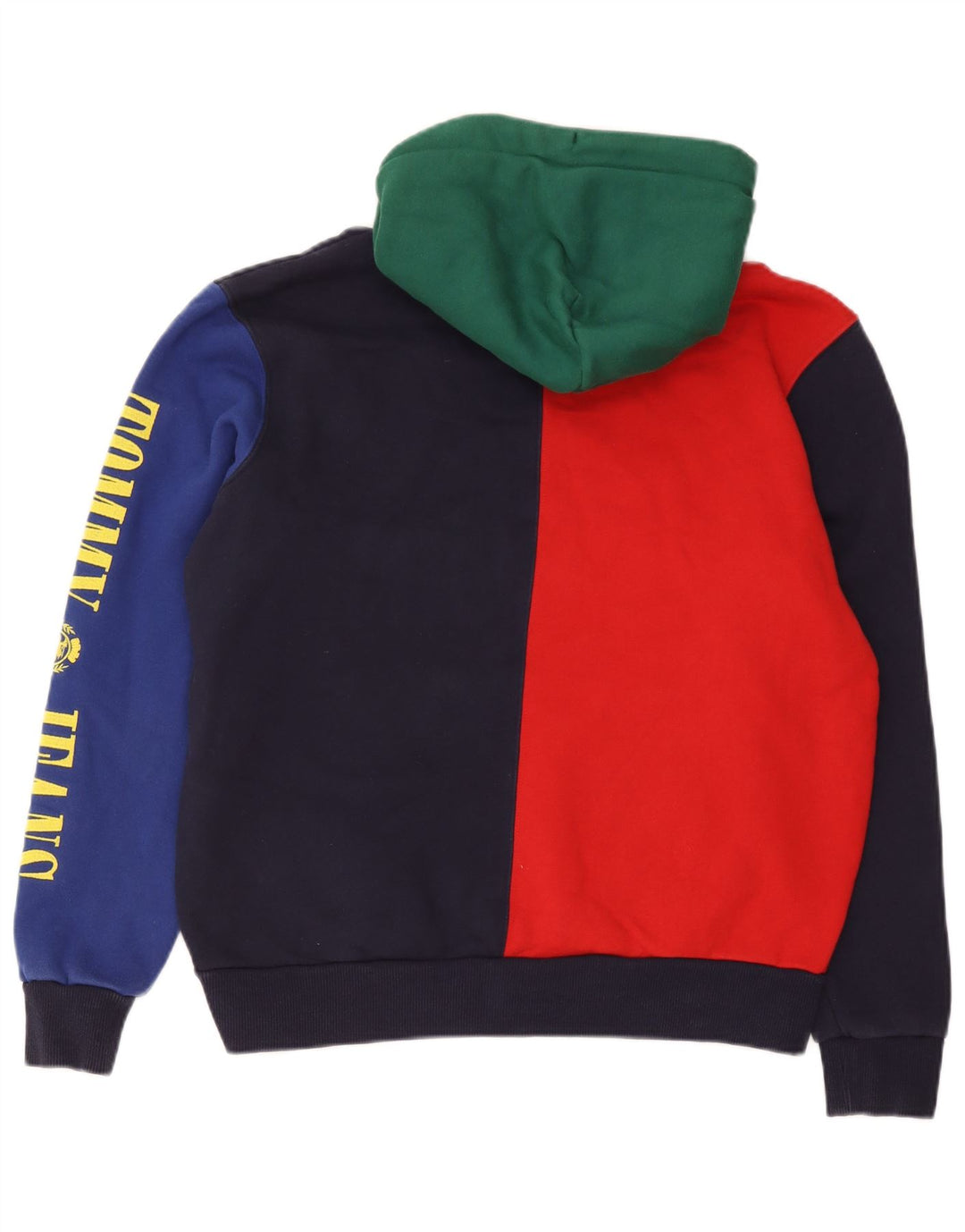 Ανδρικό γραφικό φούτερ με κουκούλα Tommy Hilfiger, μεσαίο πολύχρωμο μπλοκ χρώματος