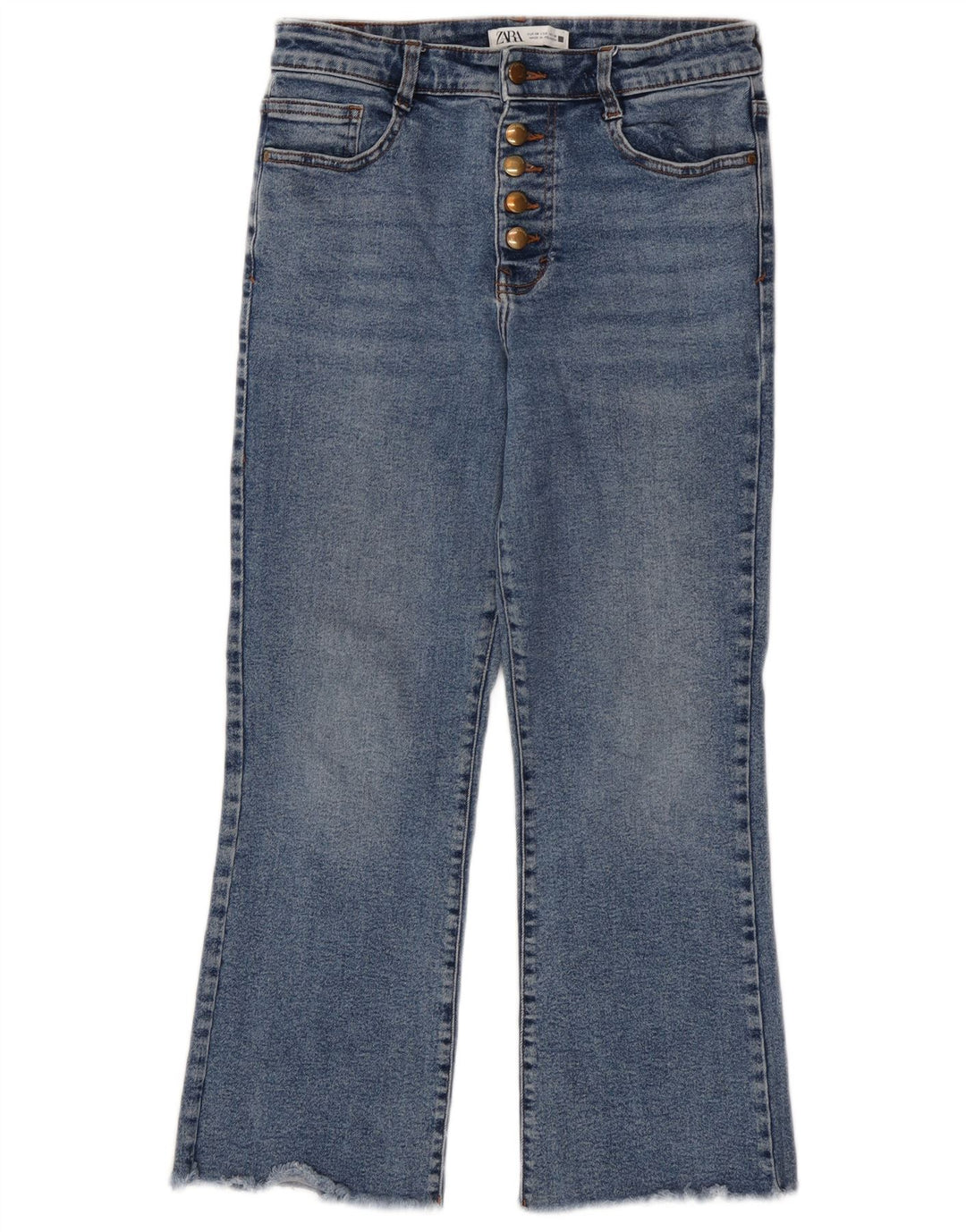 Zara Γυναικείο Τζιν μποτάκι EU 38 Small W28 L25 Μπλε βαμβακερό