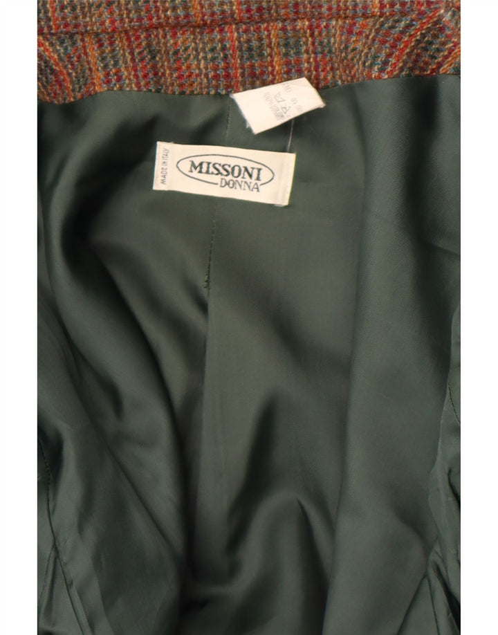 Missoni Γυναικείο Blazer Jacket UK 12 Medium πολύχρωμο ριγέ Classic