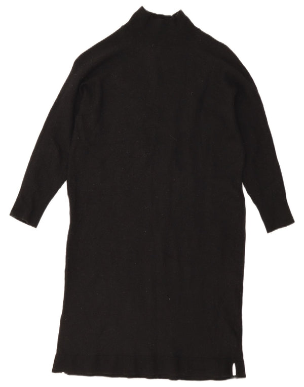 Massimo Dutti Γυναικείο φόρεμα 3/4 με μανίκια UK 10 Small Navy Blue Wool