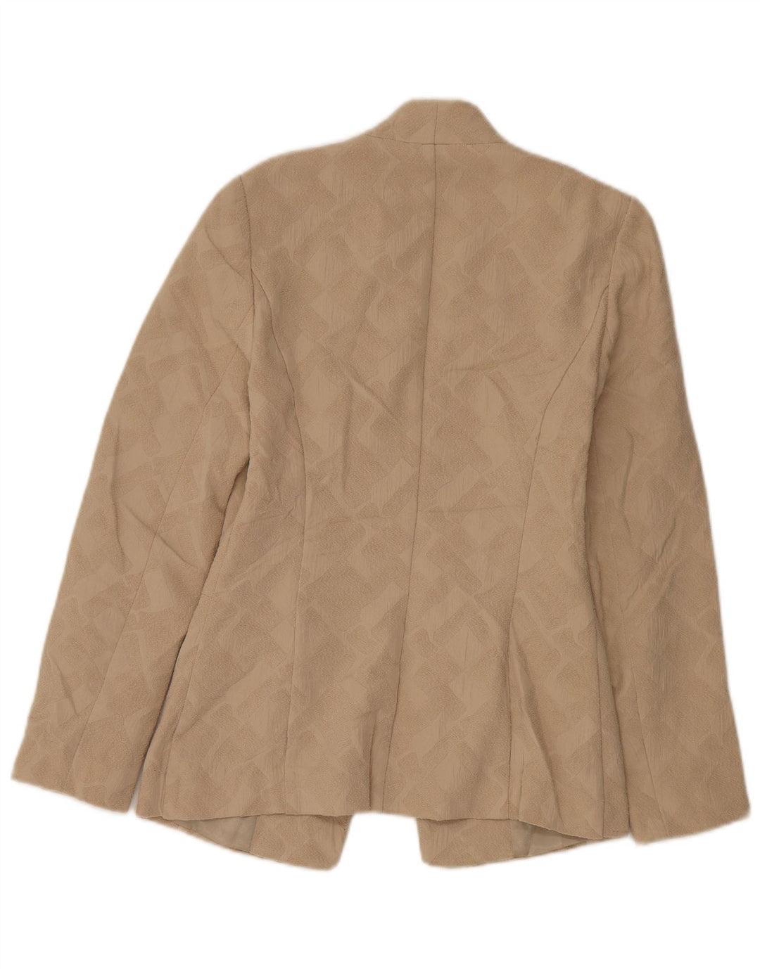 Marks & Spencer Γυναικείο Open Blazer Jacket UK 8 Small Beige Geometric