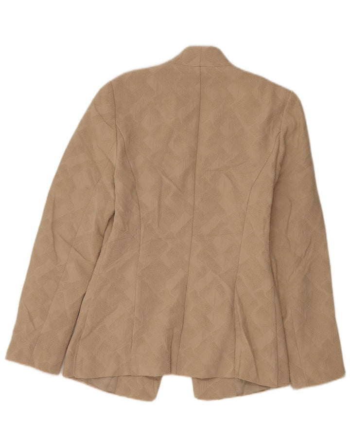Marks & Spencer Γυναικείο Open Blazer Jacket UK 8 Small Beige Geometric