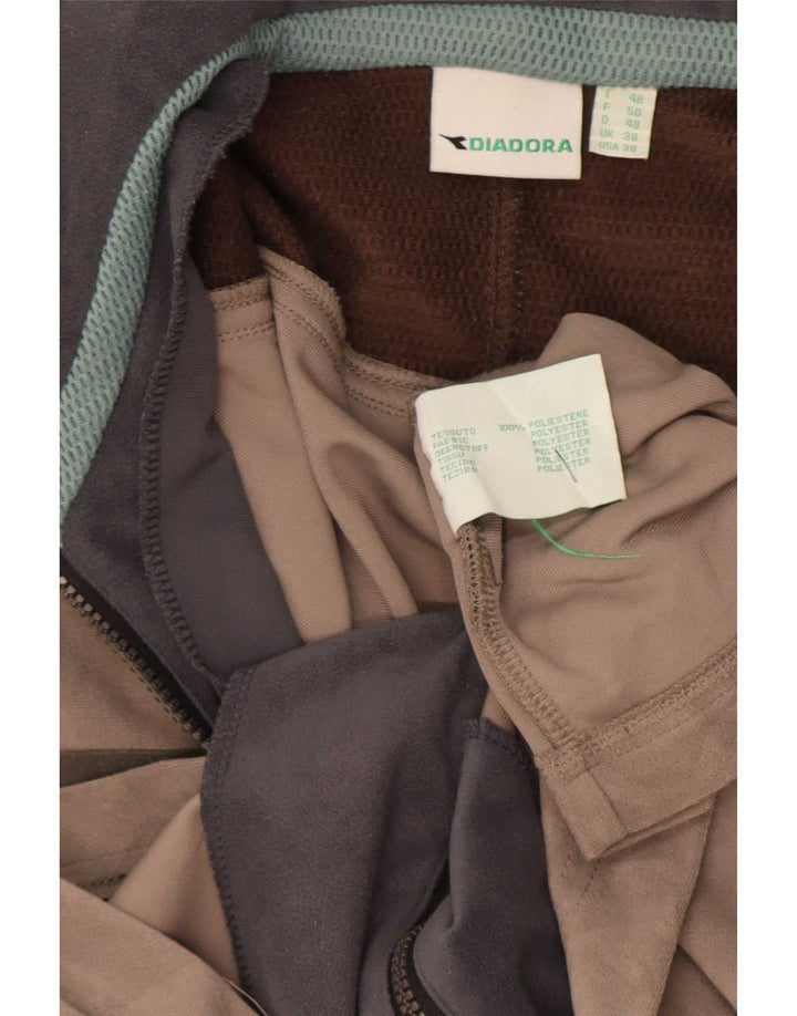 Ανδρική φόρμα Diadora Top Jacket UK 38 μεσαίου καφέ χρώματος πολυεστέρας
