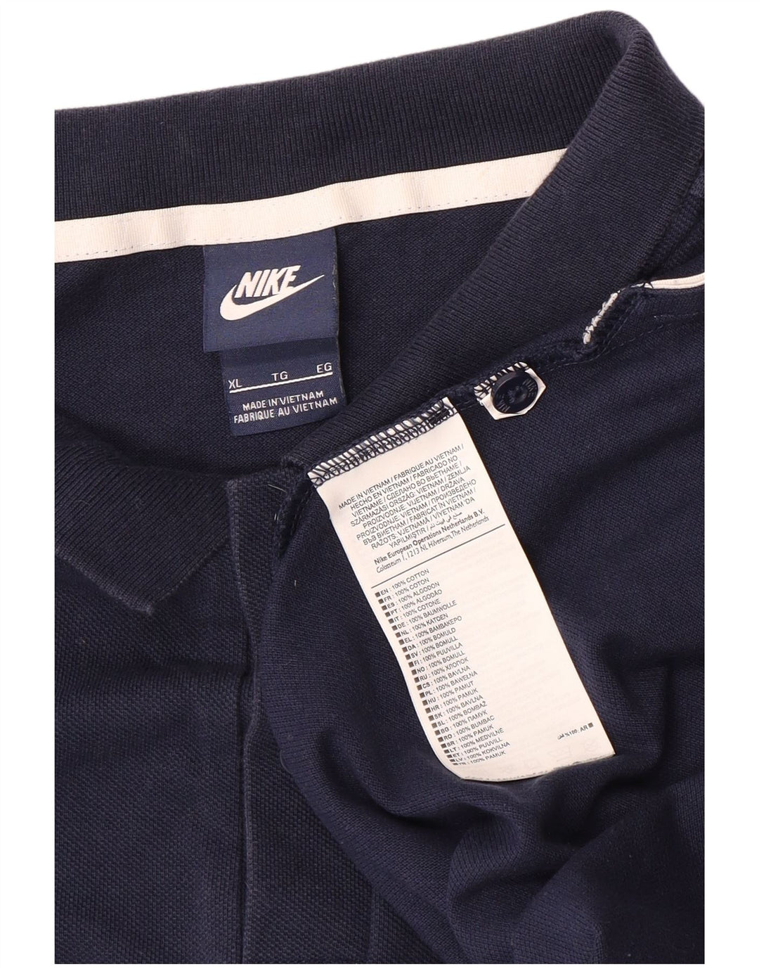 Ανδρικό μπλουζάκι πόλο NIKE XL, μπλε ναυτικό, βαμβακερό