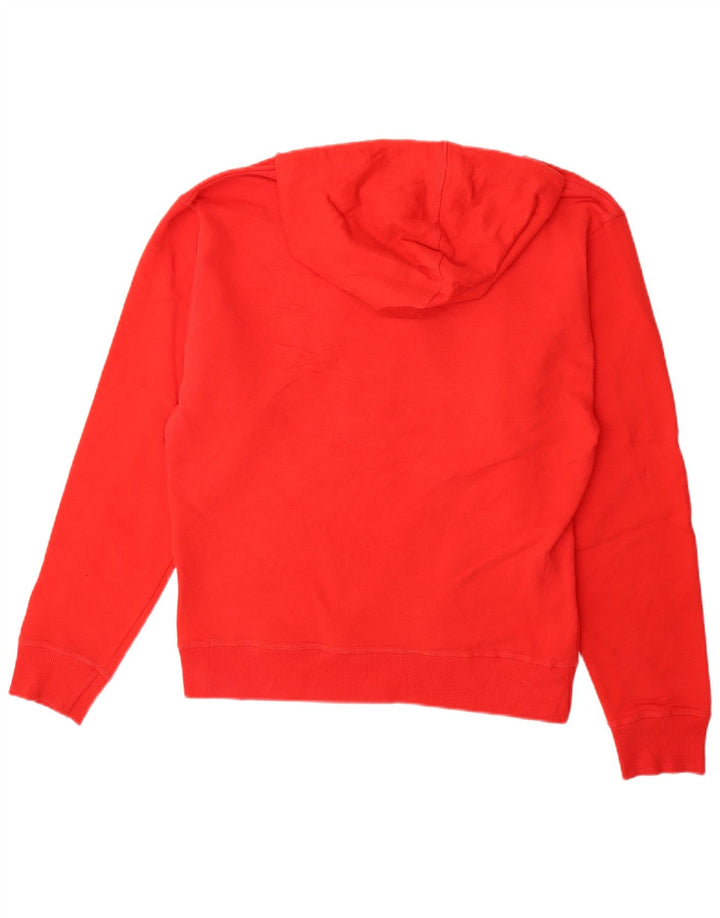 CHAMPION Mens Graphic Hoodie Jumper Medium Red