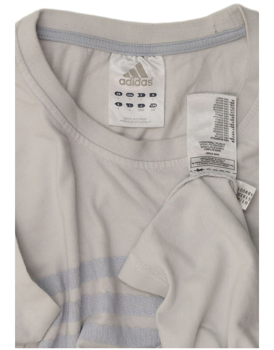 Ανδρικό T-Shirt Adidas Top μεγάλο μπλε βαμβακερό