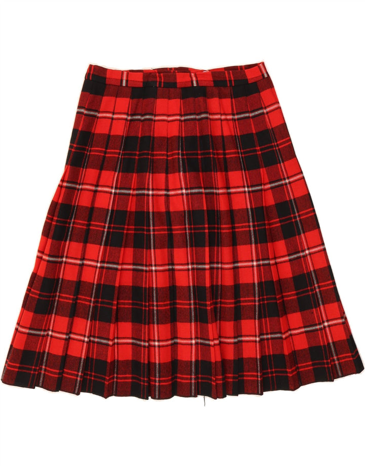 VINTAGE Womens Wrap Skirt W24 XS Red Plaid Vintage Vintage and Second-Hand Vintage from Messina Hembry 
