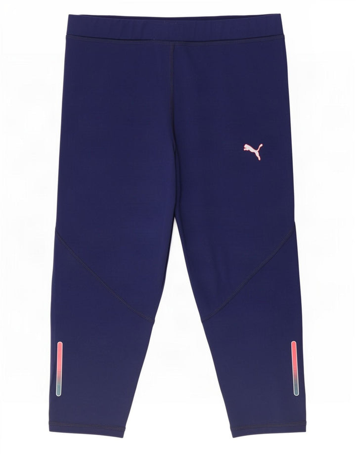 Puma Γυναικεία κολάν Capri UK 10 Small Navy Blue Polyester