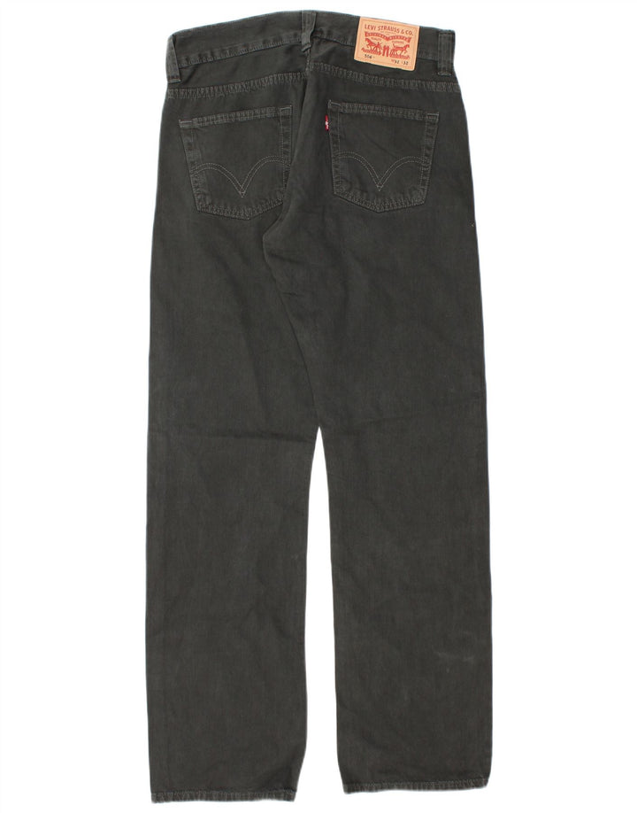Levi's Mens 506 Straight Jeans W32 L32 Μαύρο βαμβακερό