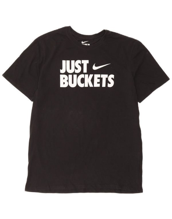 Ανδρικό T-Shirt Nike με γραφικό Dri Fit XL Μαύρο βαμβακερό