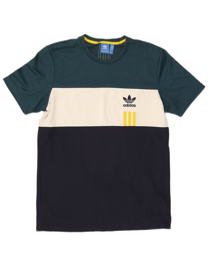 Ανδρικό T-Shirt Adidas Top μεσαίο πολύχρωμο βαμβακερό χρώμα