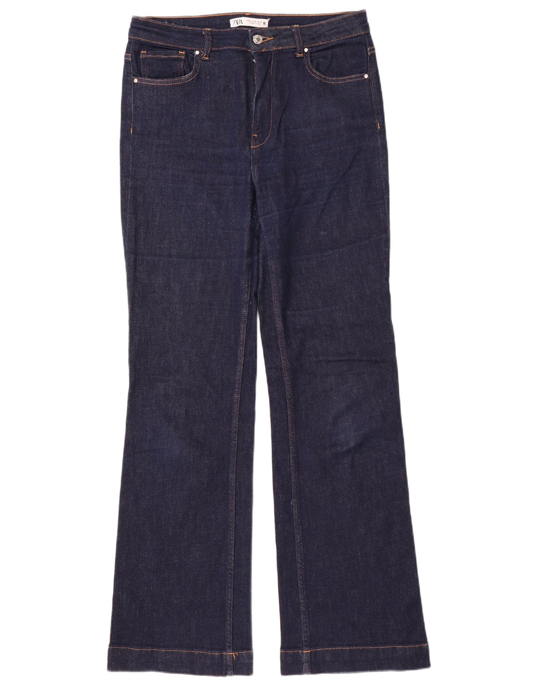 Zara Γυναικείο Τζιν μποτάκι EU 42 Large W32 L34 Navy Blue