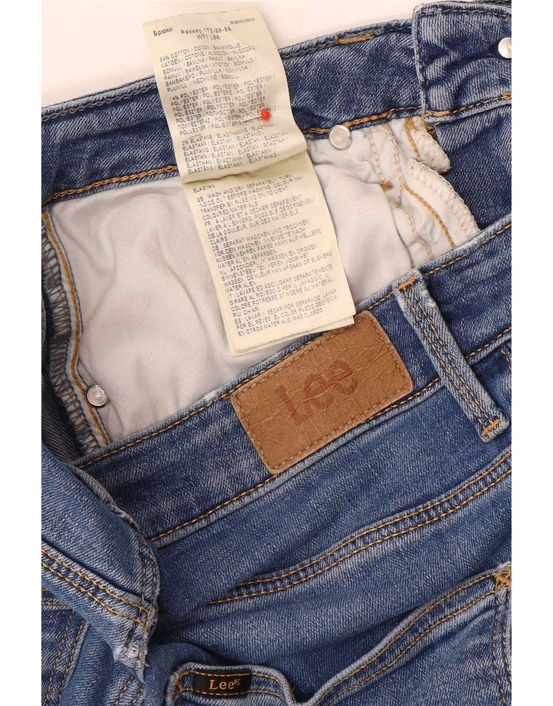 Lee Womens Breese Bootcut Jeans W28 L29 Μπλε βαμβακερό