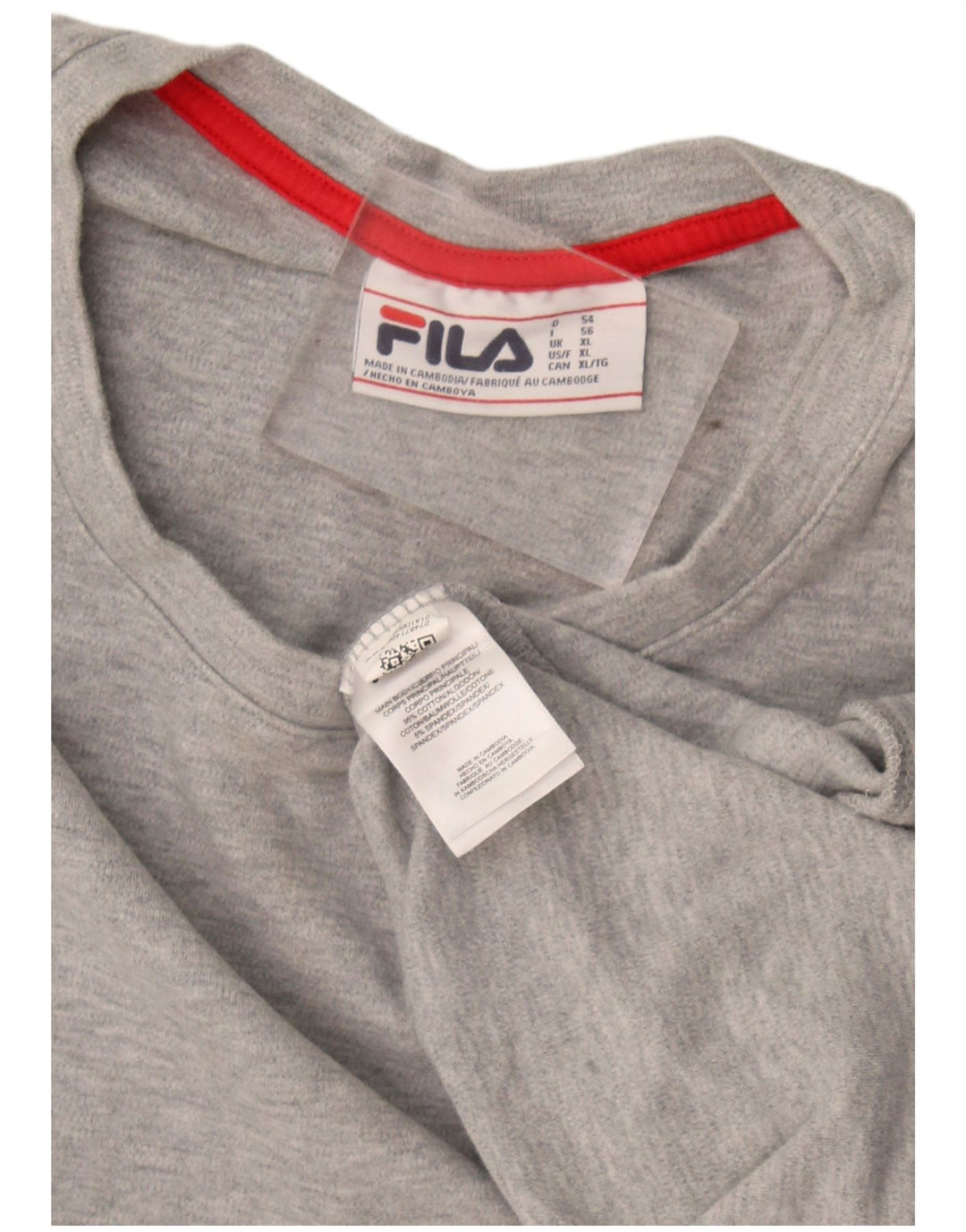 Ανδρικό φούτερ Fila Jumper XL Γκρι βαμβακερό