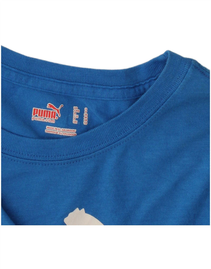 Γυναικείο γραφικό μπλουζάκι PUMA Top UK 10 Small Blue