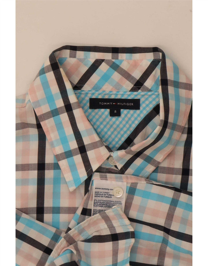 Γυναικείο κοντομάνικο πουκάμισο Tommy Hilfiger US 8 Medium πολύχρωμο Gingham