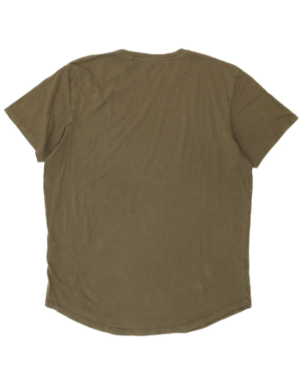 Jack & Jones Ανδρικό T-Shirt Top XL Khaki Cotton