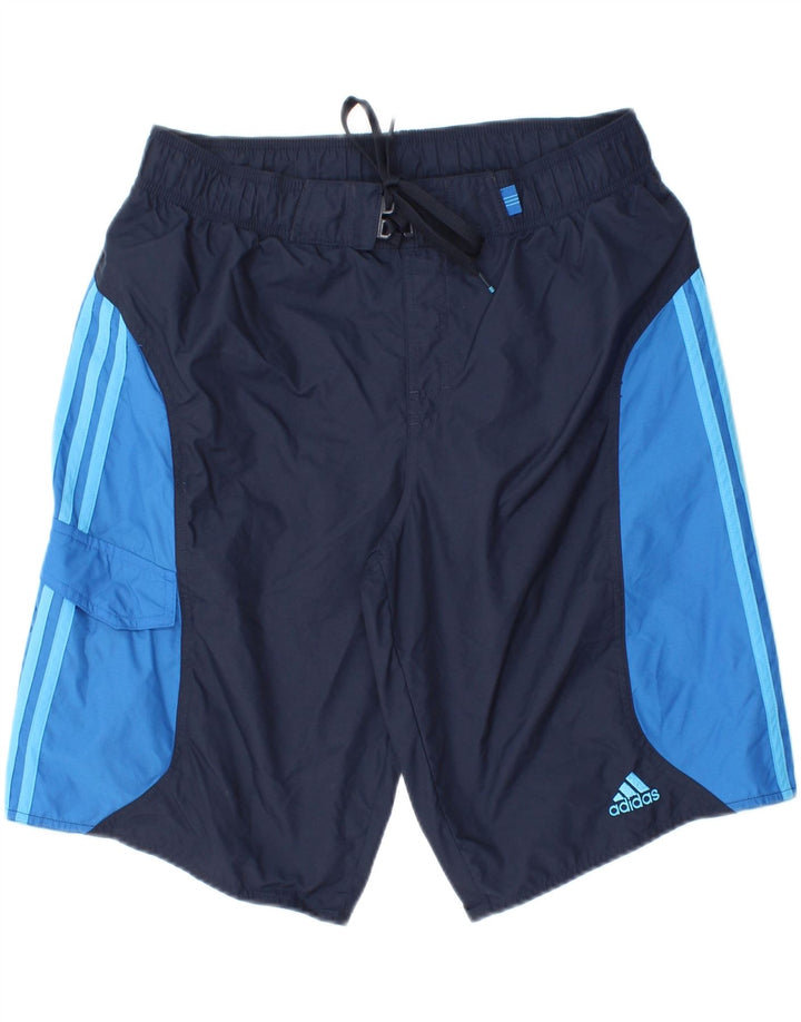 Ανδρικό σορτς κολύμβησης ADIDAS, μεσαίο μπλε ναυτικό, πολυαμίδιο