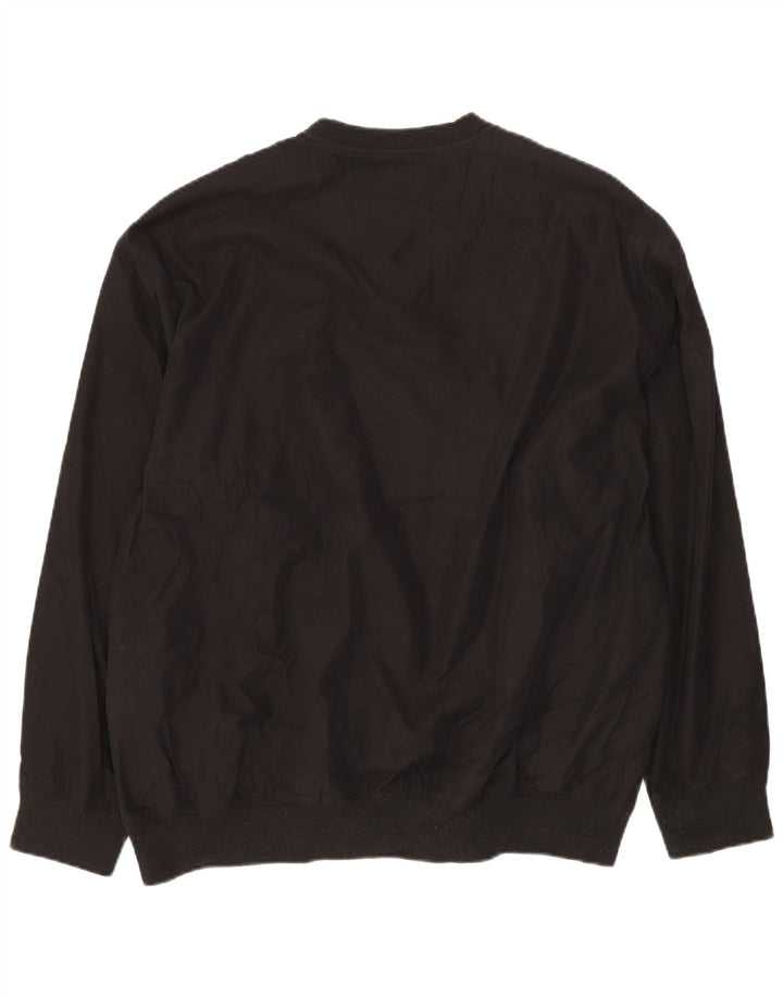 EDDIE BAUER Ανδρικό μπλουζάκι Loose Fit Μακρυμάνικο μεγάλο μαύρο πολυεστέρα