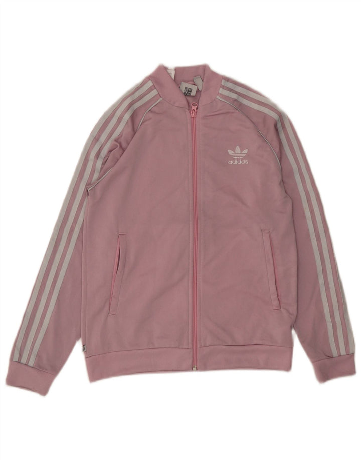 Κορίτσια αθλητική φόρμα Adidas Top Jacket 11-12 Years Pink Polyester