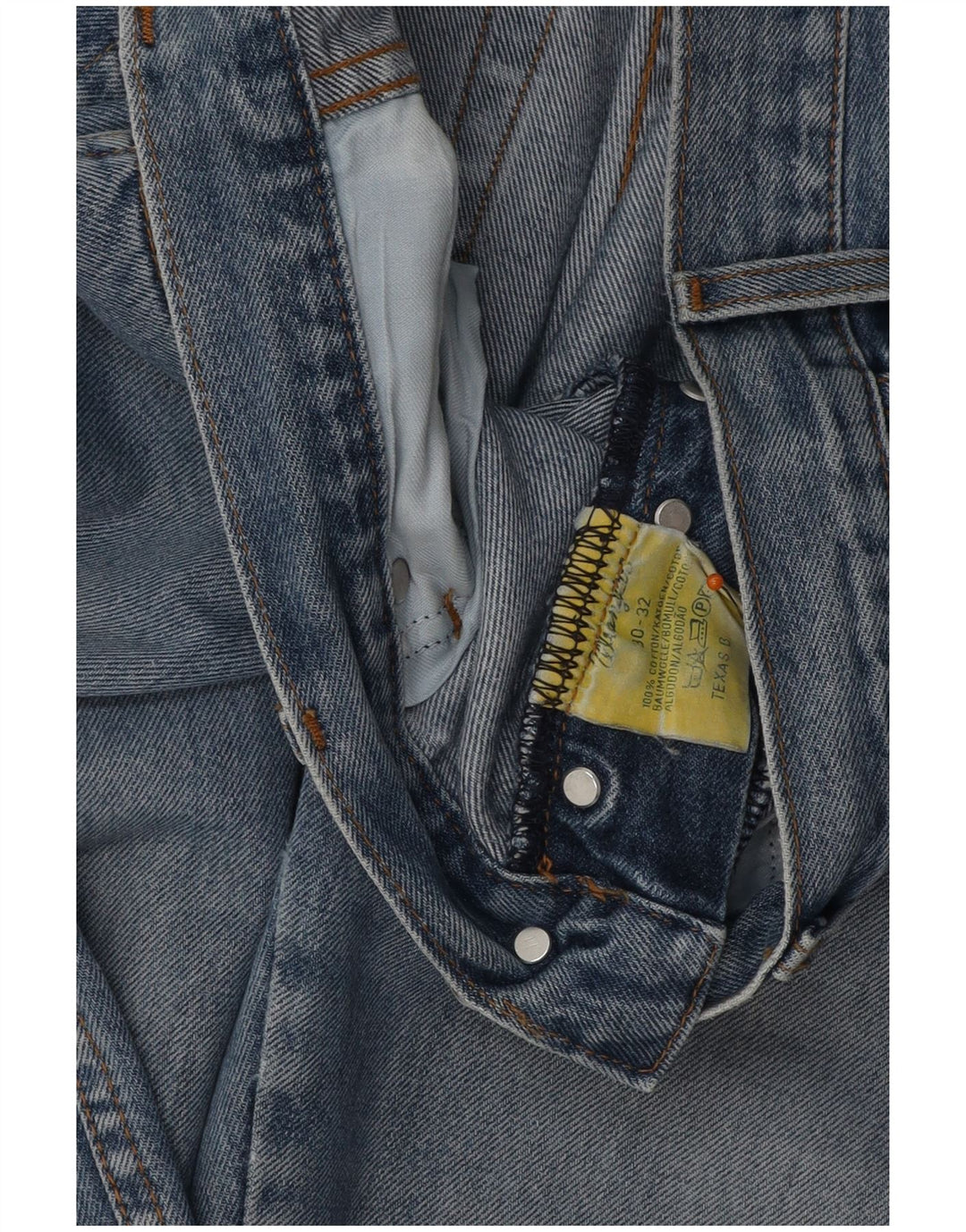 WRANGLER Ανδρικό Texas Straight Jeans W30 L32 Μπλε βαμβακερό