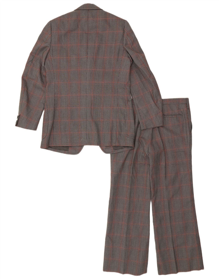 Ανδρική φόρμα Marzotto με 2 κουμπιά IT 48 Medium W32 L28 Grey Check