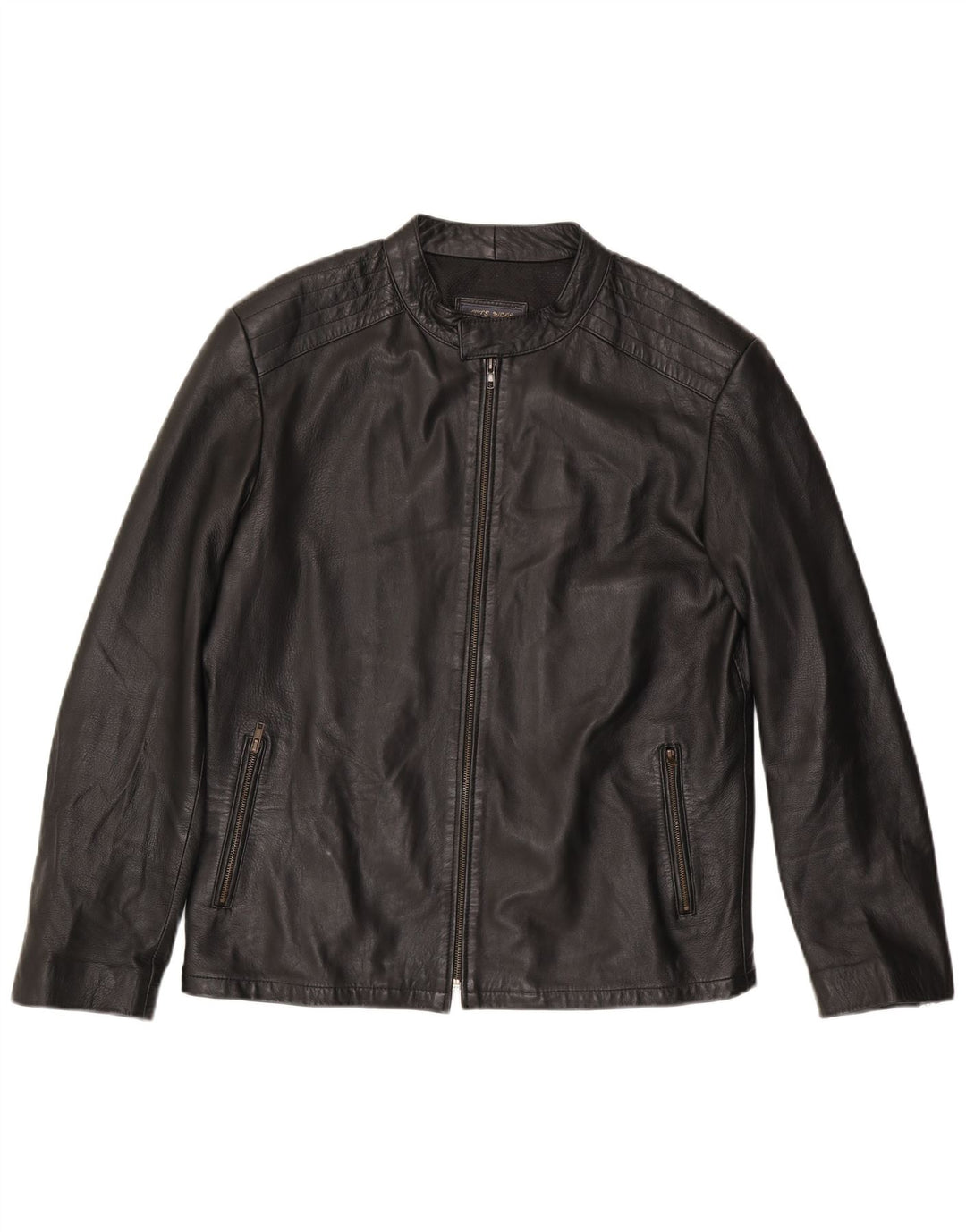 Vintage Ανδρικό Δερμάτινο Μπουφάν UK 38 Medium Black Leather