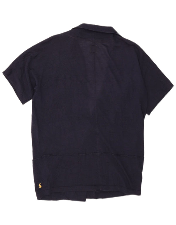 Joules Γυναικεία Oversized κοντομάνικη ζακέτα πουλόβερ UK 10 Small Navy Blue