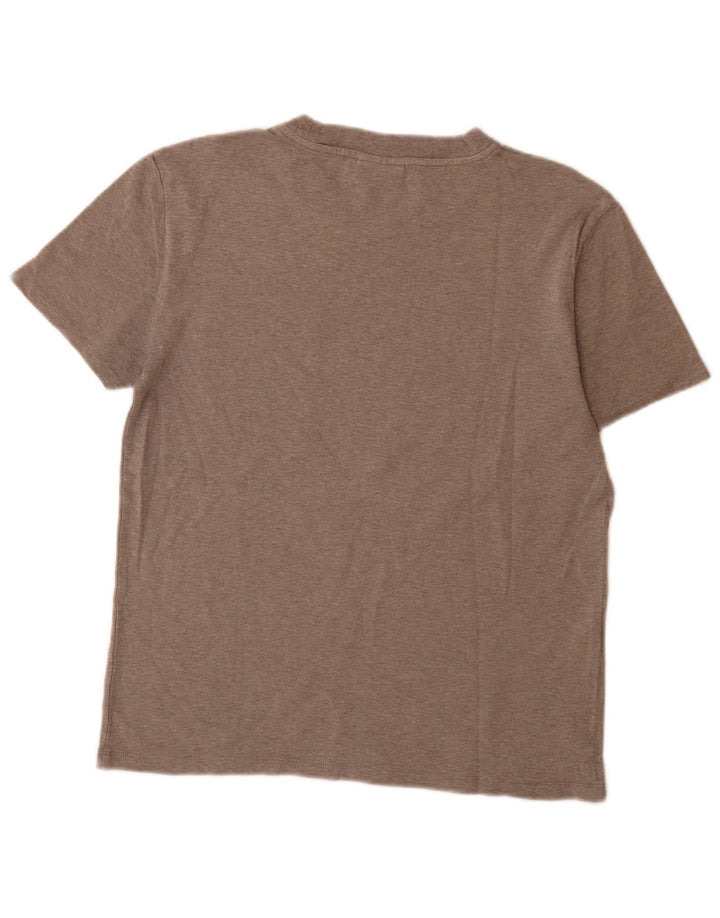 Ανδρικό T-Shirt Calvin Klein Τοπ μεσαίο καφέ