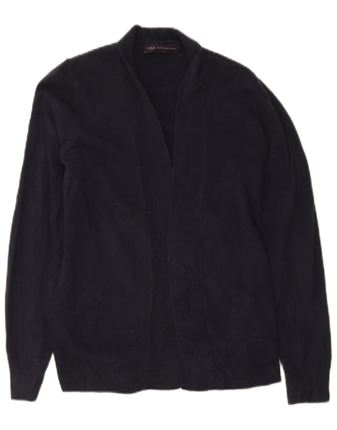 Marks & Spencer Γυναικεία ανοιχτή ζακέτα πουλόβερ Μικρό Navy Blue Ακρυλικό
