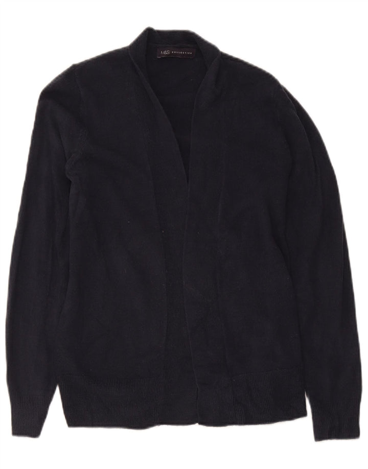 Marks & Spencer Γυναικεία ανοιχτή ζακέτα πουλόβερ Μικρό Navy Blue Ακρυλικό