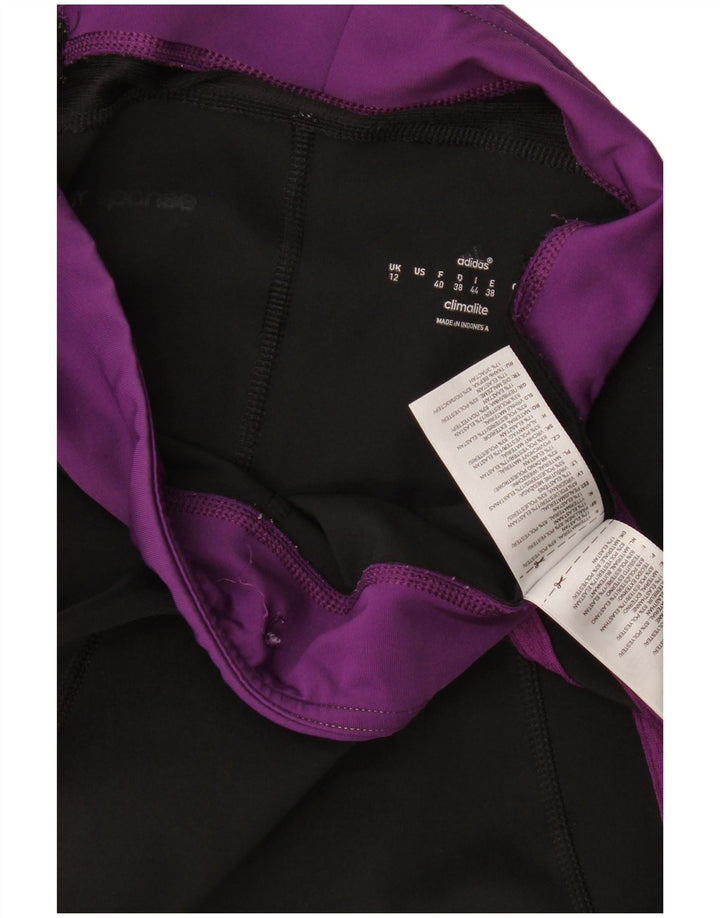 Γυναικείο κολάν Adidas Climalite Capri UK 12 Medium Black Colourblock