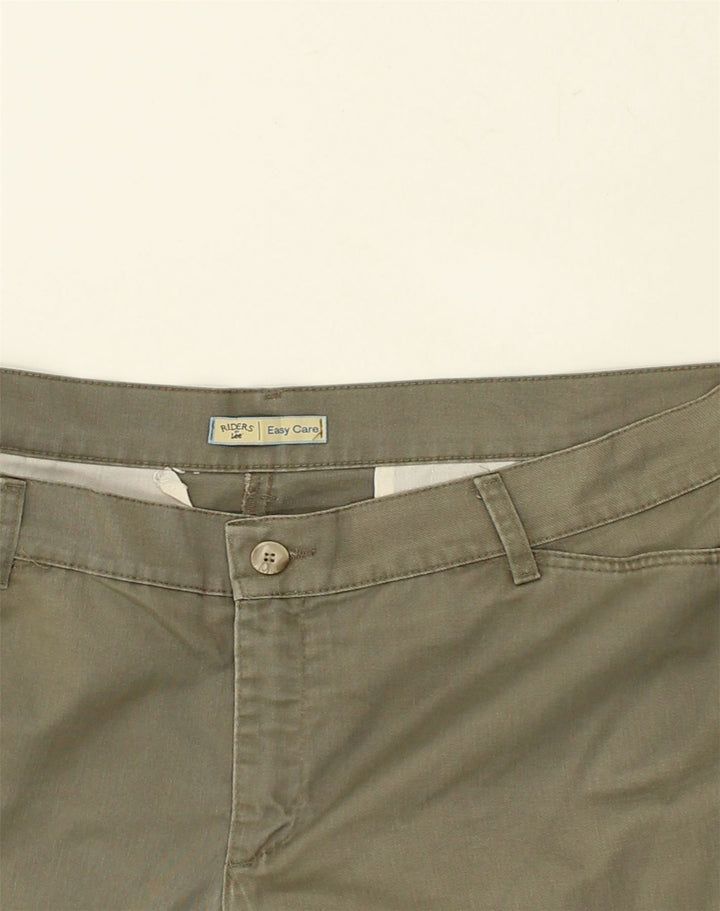LEE Womens Easy Care Straight Casual Trousers W40 L29  Khaki Cotton | Vintage Lee | Thrift | Second-Hand Lee | Used Clothing | Messina Hembry 