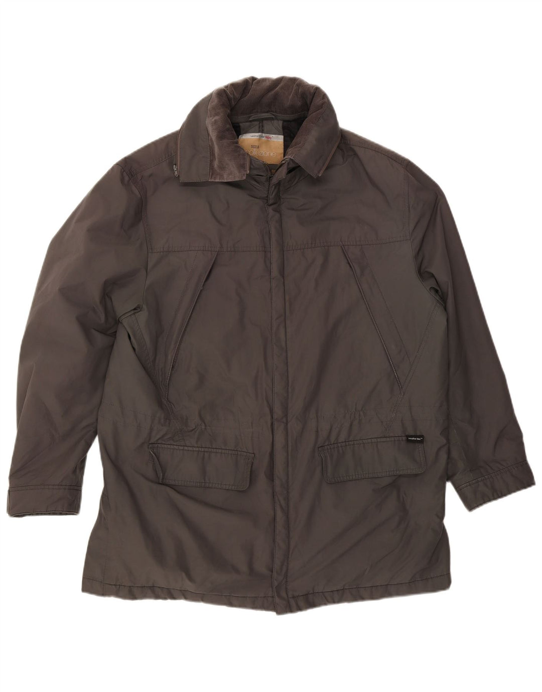 Marks & Spencer Mens Utility Jacket UK 40 Large Grey Polyester