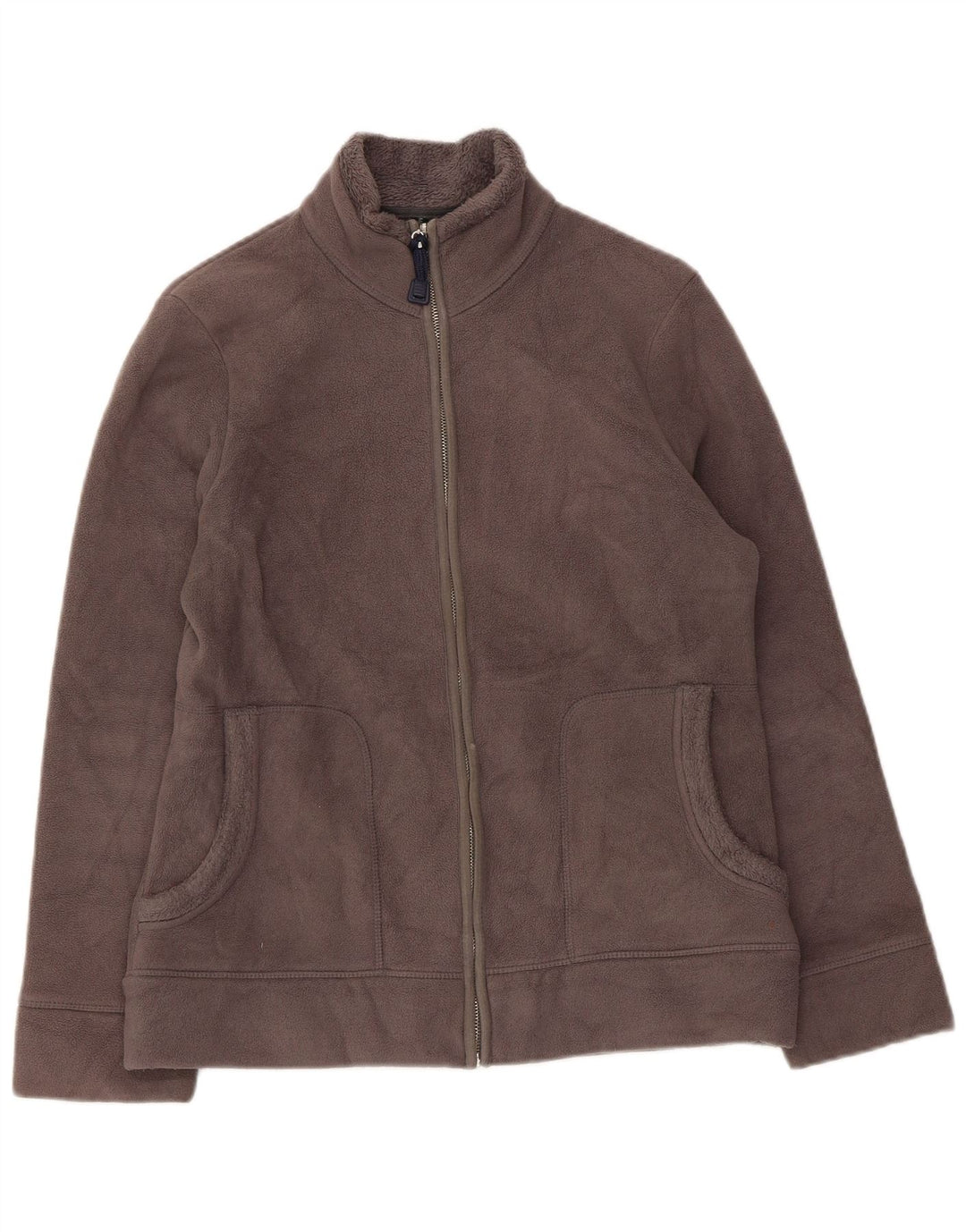 Marks & Spencer Γυναικείο Fleece Jacket UK 12 Medium Grey Polyester