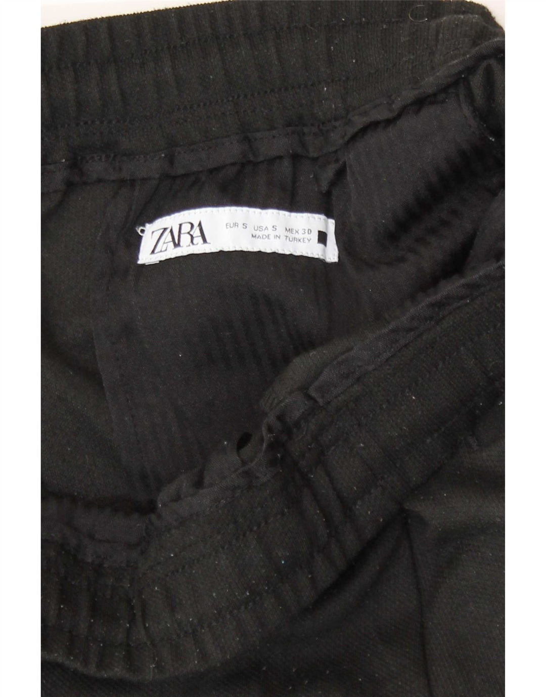 Zara Ανδρικό Casual Παντελόνι Small W30 L27 Μαύρο