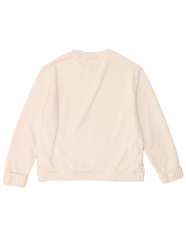 Γυναικείο γραφικό φούτερ Nike Jumper UK 14 Μεσαίο λευκό πολυεστέρας