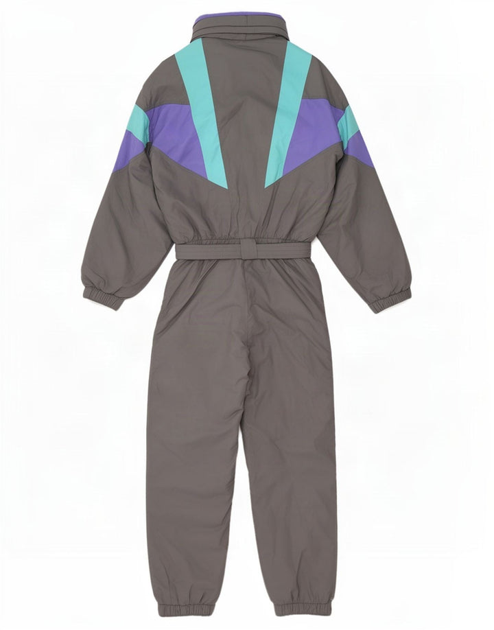 Vintage ανδρική ολόσωμη φόρμα σκι Small Grey Colourblock