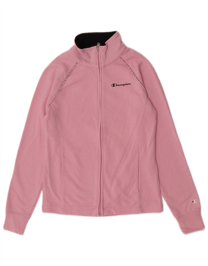 Champion γυναικεία αθλητική φόρμα Top Jacket UK 10 Small Pink Cotton