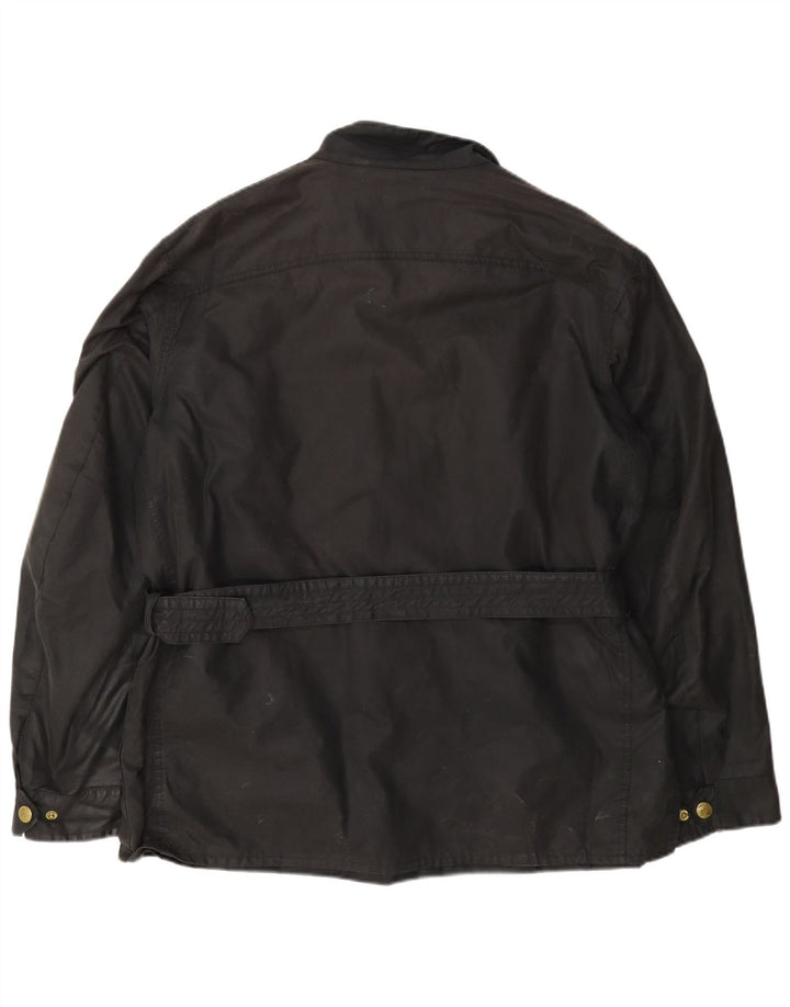 Ανδρικό κερωμένο βαμβακερό μπουφάν Barbour UK 42 XL Μαύρο
