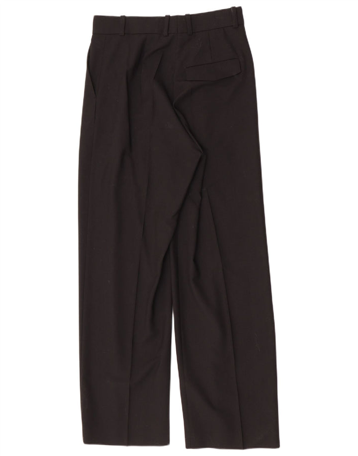 Vintage γυναικείο ίσιο παντελόνι EU 38 Medium W28 L30 μαύρο πολυεστέρα