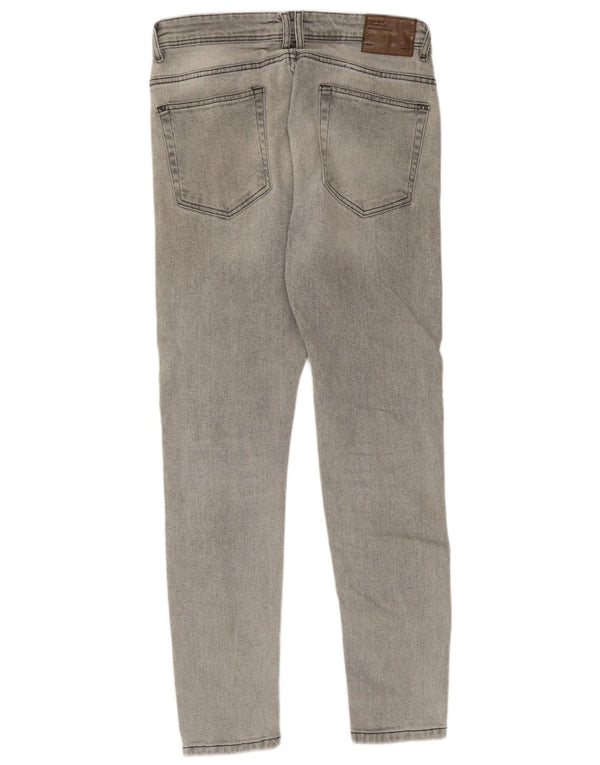 Zara Ανδρικό Skinny Jeans EU 42 Large W32 L30 Γκρι βαμβακερό
