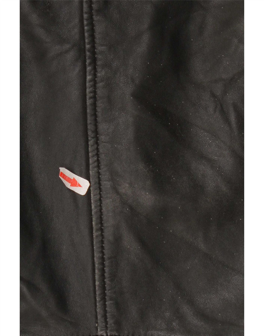Mango Womens Crop Leather Jacket UK 10 Small Black