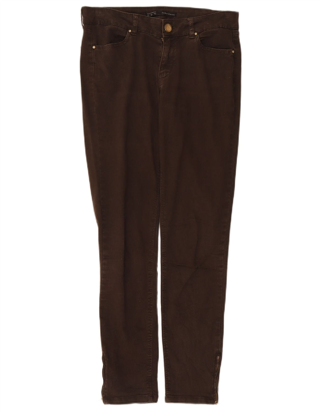 Zara Ανδρικό Slim Jeans EU 40 Medium W30 L28 Καφέ Βαμβακερό