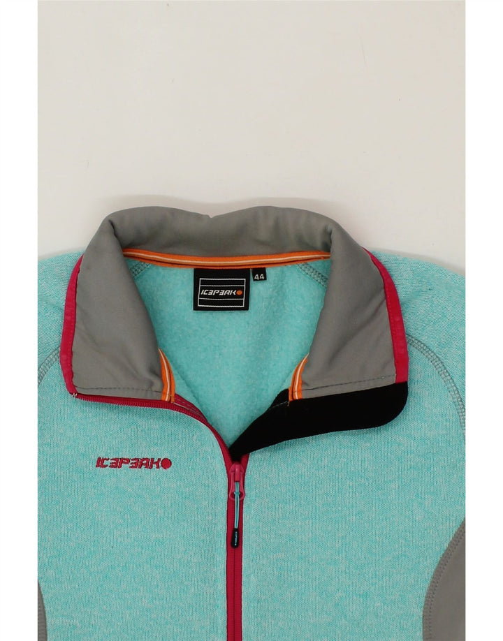 ICEPEAK Womens Tracksuit Top Jacket IT 44 Medium Blue Colourblock Vintage Icepeak and Second-Hand Icepeak from Messina Hembry 