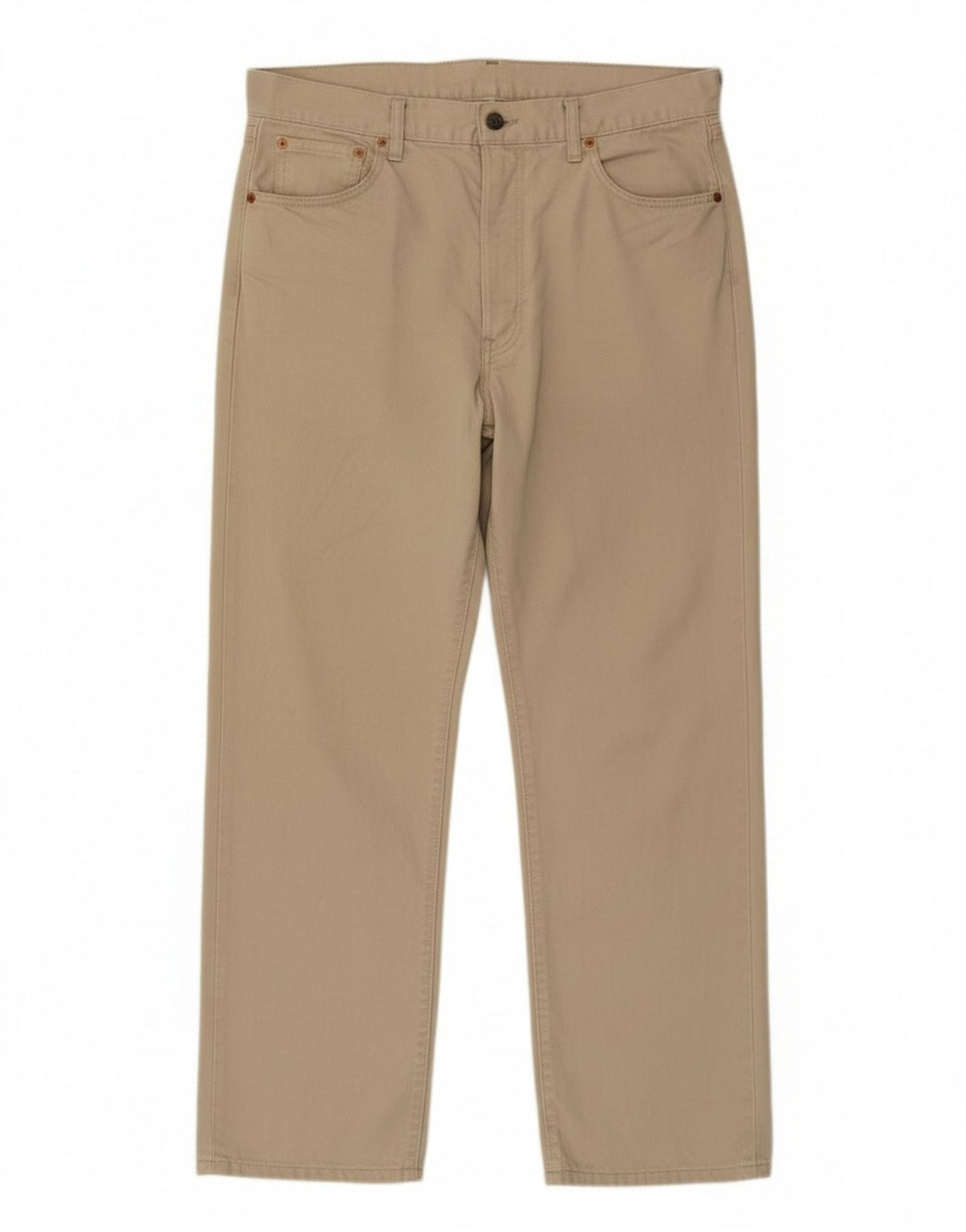 Levi's Mens 551 Straight Jeans W36 L30 Μπεζ βαμβακερό