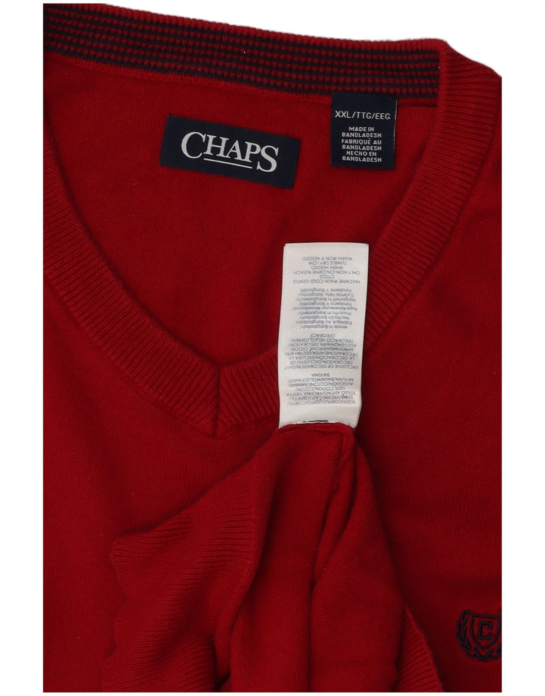 CHAPS Mens Vest Tank Top 2XL Red
