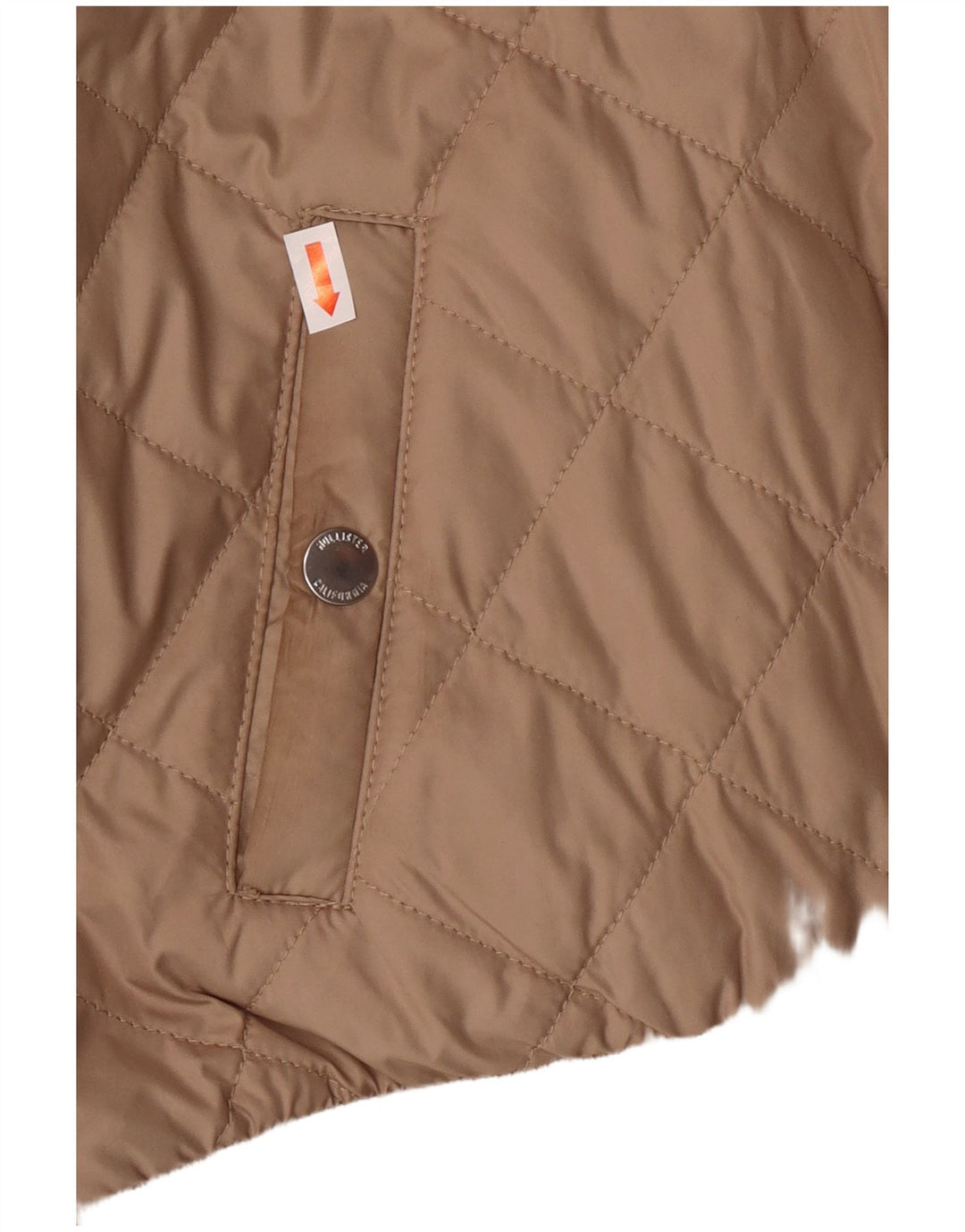 Γυναικείο καπιτονέ μπουφάν HOLLISTER UK 10 Small Beige Polyester